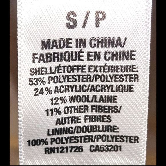 AEROPOSTALE Women's Warm Plaid Winter Peacoat Size Small - Picture 13 of 16